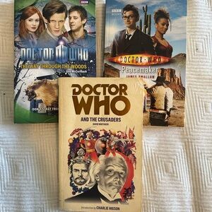 Lot of 3 Doctor Who Paperback Books.